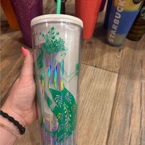 Starbucks Iridescent Green Mermaid Tumbler